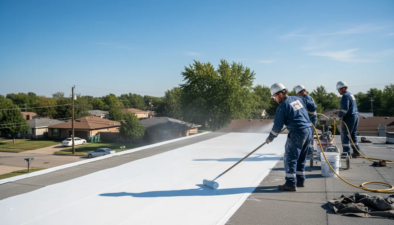 Commercial roof coating in Downers Grove, IL near me